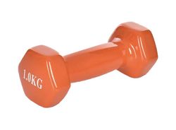 Гантель для фітнесу з вініловим покриттям 1 кг